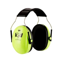 3M Peltor Kids gehoorkap fluo groen met hoofdband 31992600 S3M00084