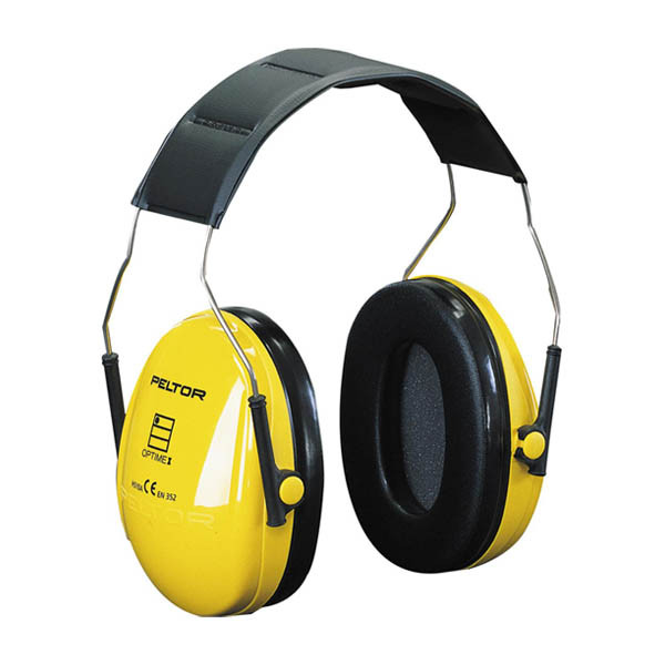 3M Peltor Optime I H510A gehoorkap zwart/geel met hoofdband 31990010 S3M00082 - 1