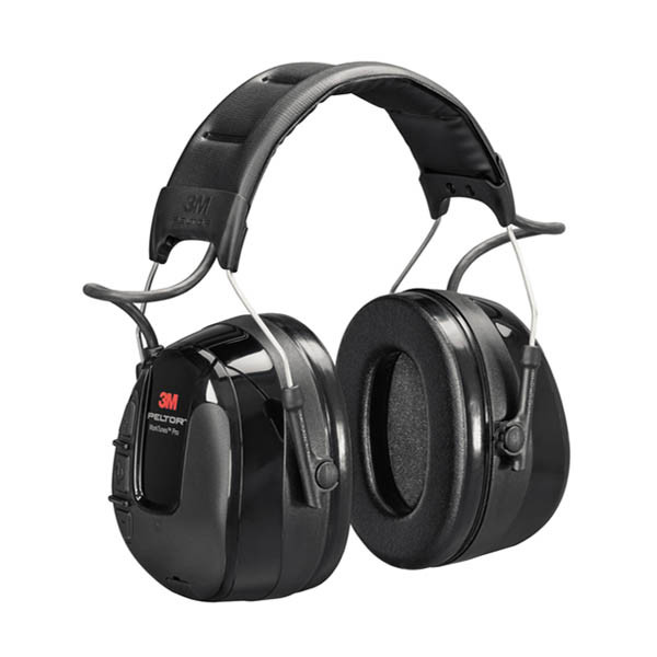 3M Peltor WorkTunes Pro AM/FM Radio gehoorkap zwart met hoofdband 32030602 S3M00088 - 1