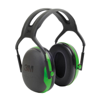 3M Peltor X1A gehoorkap zwart/groen met hoofdband 31935000 S3M00067