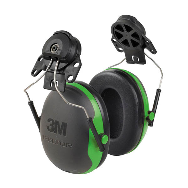 3M Peltor X1P3 gehoorkap zwart/groen met helmbevestiging 31935600 S3M00068 - 1