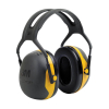 3M Peltor X2A gehoorkap zwart/geel met hoofdband