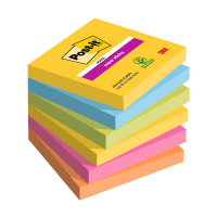 3M Post-It super sticky Carnival 76 x 76 mm (6 stuks) 214569