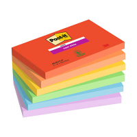 3M Post-It super sticky Playful 76 x 127 mm (6 stuks) 425609