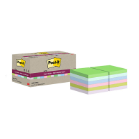 3M Post-It super sticky gerecycled assorti 47,6 x 47,6 mm (12 stuks) 425639