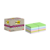 3M Post-It super sticky gerecycled assorti 76 x 76 mm (12 stuks)
