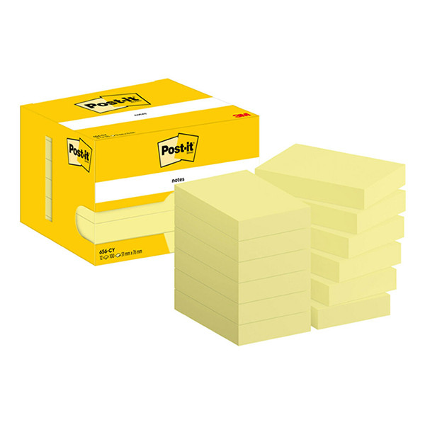 3M Post-it notes geel 51 x 76 mm (12 stuks) 656CY 201035 - 1