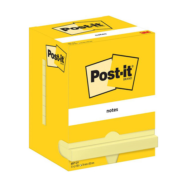 3M Post-it notes geel 76 x 102 mm (12 stuks) 657CY 201037 - 1