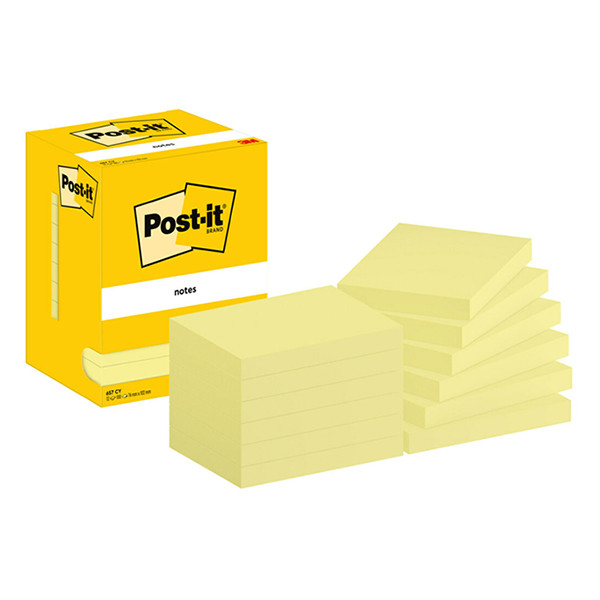 3M Post-it notes geel 76 x 102 mm (12 stuks) 657CY 201037 - 1