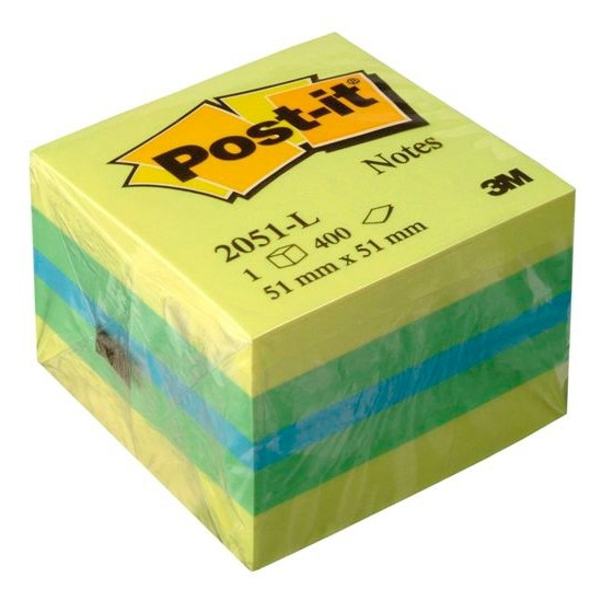 3M Post-it notes mini kubus geel 51 x 51 mm 2051L 201316 - 1