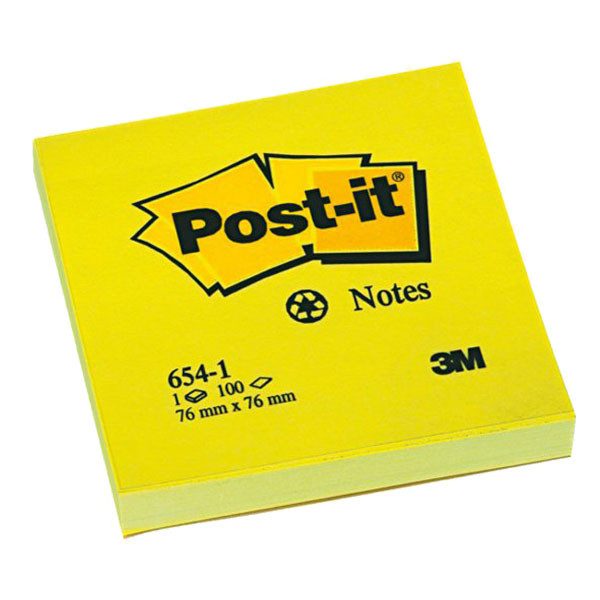3M Post-it notes neongeel 76 x 76 mm 654NYEL 201495 - 1