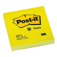 3M Post-it notes neongeel 76 x 76 mm 654NYEL 201495