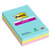 3M Post-it super sticky notes gelijnd Miami 101 x 152 mm (3 pack)