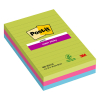 3M Post-it super sticky notes gelijnd kleuren 102 x 152 mm (3 pack)