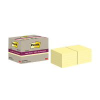 3M Post-it super sticky notes gerecycled geel 76 x 76 mm (12 stuks) 425640