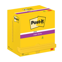3M Post-it super sticky notes neongeel 76 x 76 mm (12 stuks) 201017