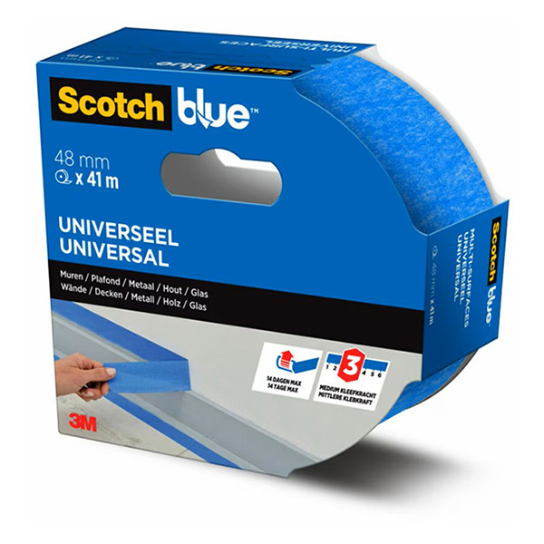 3M ScotchBlue Multi-oppervlak afplaktape 48 mm x 41 m 7100289905 280050 - 1