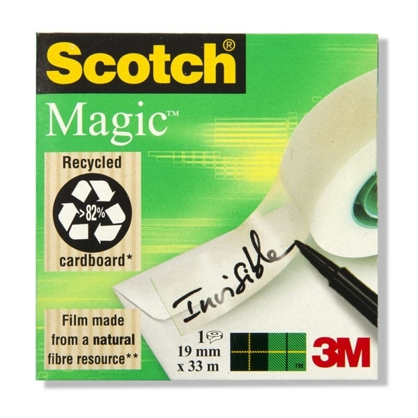3M Scotch Magic plakband 19 mm x 33 m 8101933 201256 - 1