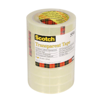 3M Scotch transparante plakband 19 mm x 66 m (8 rollen) 201454