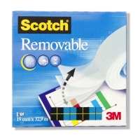 3M Scotch verwijderbare plakband 19 mm x 33 m 8111933 201260