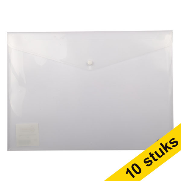 Aanbieding: 10x 123inkt documentenvelop A3 transparant  300596 - 1