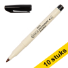 Aanbieding: 10x 123inkt eco permanent marker zwart (1 mm rond)