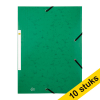 Aanbieding: 10x 123inkt elastomap karton groen A4