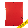 Aanbieding: 10x 123inkt elastomap karton rood A4