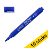 Aanbieding: 10x 123inkt flipchart marker blauw (1 - 3 mm rond)