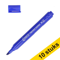 Aanbieding: 10x 123inkt flipchart marker blauw (1 - 5 mm beitel) 303311