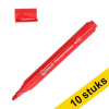 Aanbieding: 10x 123inkt flipchart marker rood (1 - 5 mm beitel) 303310 - 1