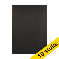 Aanbieding: 10x 123inkt gebonden boek A4 gelinieerd 80 vel zwart