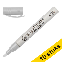 Aanbieding: 10x 123inkt glanslakmarker wit (1 - 3 mm rond)