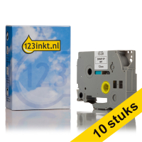 Aanbieding: 10x 123inkt huismerk vervangt Brother TZe-231 tape zwart op wit 12 mm