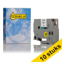 Aanbieding: 10x 123inkt huismerk vervangt Brother TZe-S231 extra klevend tape zwart op wit 12 mm