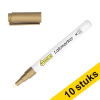 Aanbieding: 10x 123inkt lakmarker goud (1 - 2 mm rond) 303319 - 1