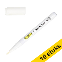 Aanbieding: 10x 123inkt lakmarker wit (1 - 2 mm rond) 303318
