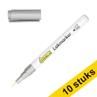Aanbieding: 10x 123inkt lakmarker zilver (1 - 2 mm rond) 303320
