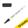 Aanbieding: 10x 123inkt lakmarker zwart (1 - 2 mm rond) 303317 - 1