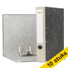 Aanbieding: 10x 123inkt ordner A4 karton grijs 50 mm