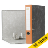 Aanbieding: 10x 123inkt ordner A4 karton oranje 50 mm 300680 - 1