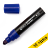 Aanbieding: 10x 123inkt permanent marker blauw (3 - 7 mm rond)