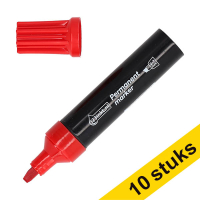 Aanbieding: 10x 123inkt permanent marker rood (2 - 7 beitel) 303314