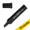 Aanbieding: 10x 123inkt permanent marker zwart (2 - 7 mm beitel) 303313 - 1