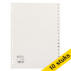 Aanbieding: 10x 123inkt plastic indexen A4 wit met 20 tabs A-Z (23-gaats)  300586