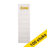 Aanbieding: 10x 123inkt rugetiketten karton breed 56 x 186 mm (10 stuks)  390668