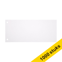 Aanbieding: 10x 123inkt scheidingsstrook 105 x 240 mm wit (100 stuks) 301773