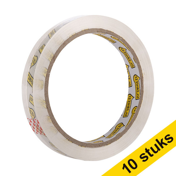 Aanbieding: 10x 123inkt standaard plakband 15 mm x 66 m 57388-00001-00C 57388-00001-01C 300428 - 1