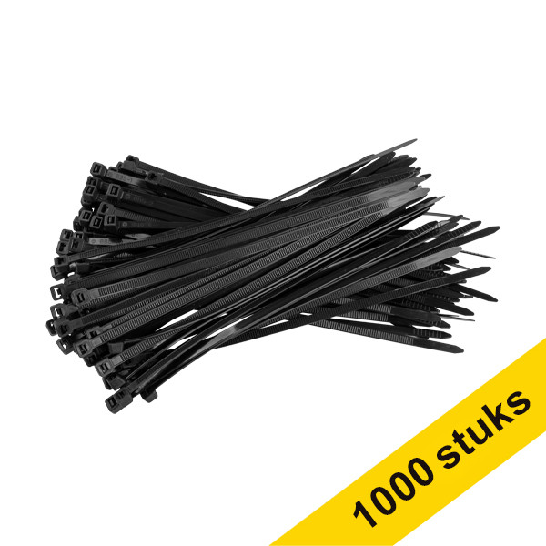 Aanbieding: 10x 123inkt tiewrap 200 x 4,8 mm zwart (100 stuks)  302220 - 1
