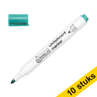 Aanbieding: 10x 123inkt whiteboard marker groen (2,5 mm rond)